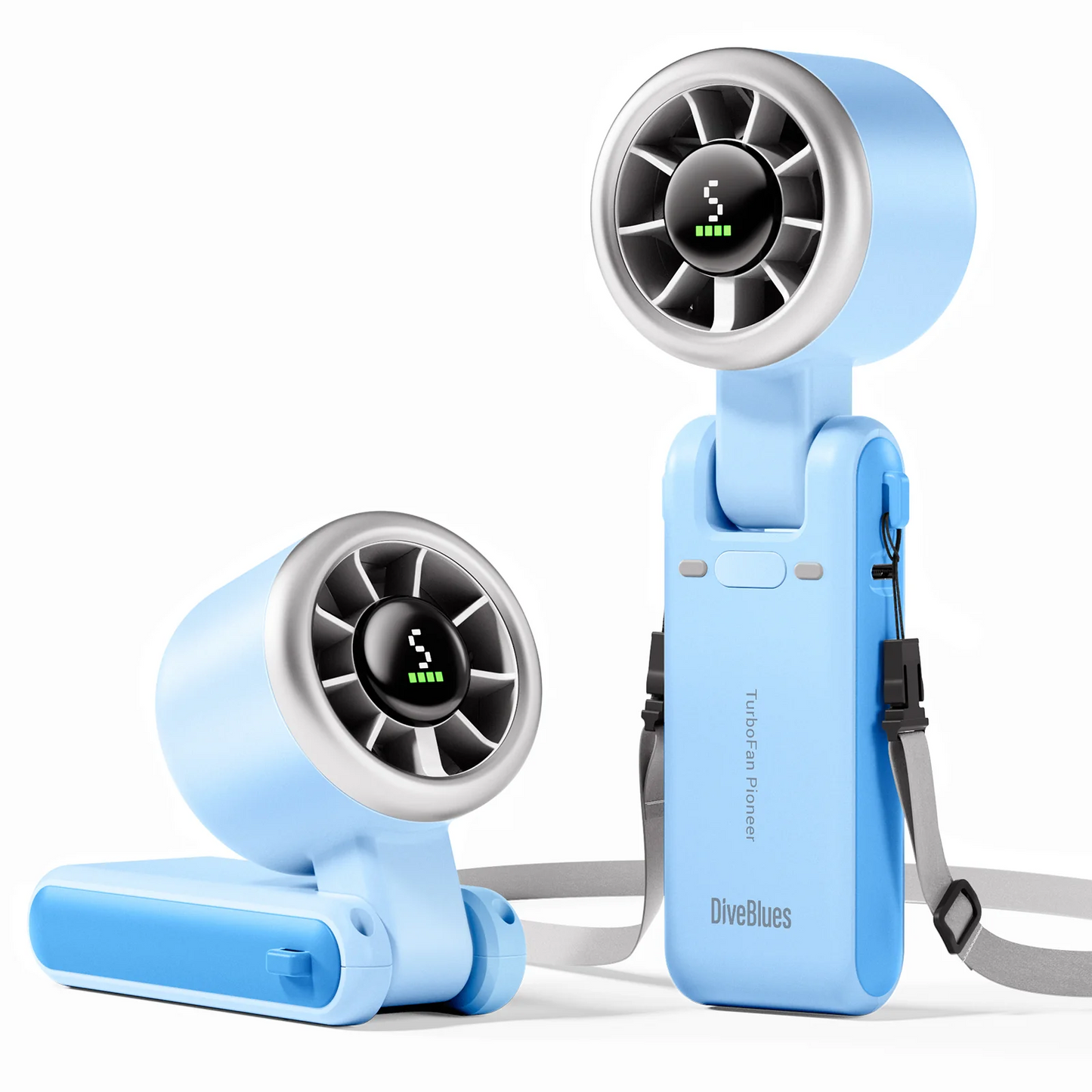 Diveblues Portable Turbo Handheld Fan N607D