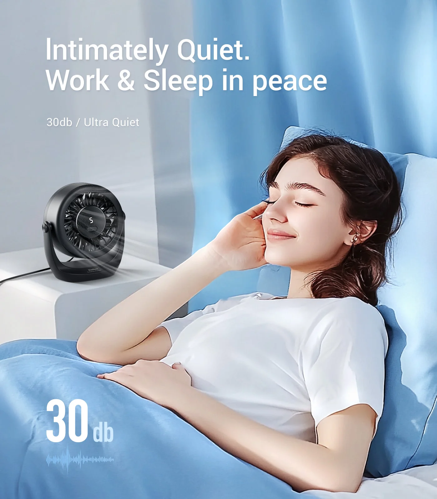 Diveblues USB Desk Turbo Fan D5001