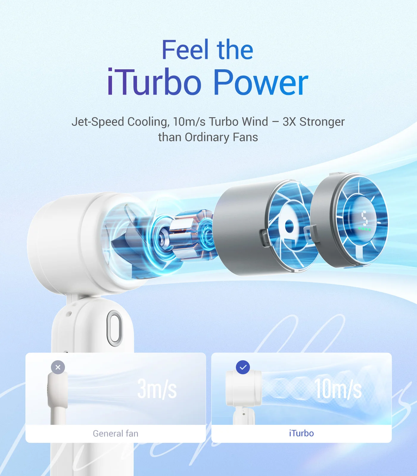 Diveblues Portable Turbo Handheld Fan D5042