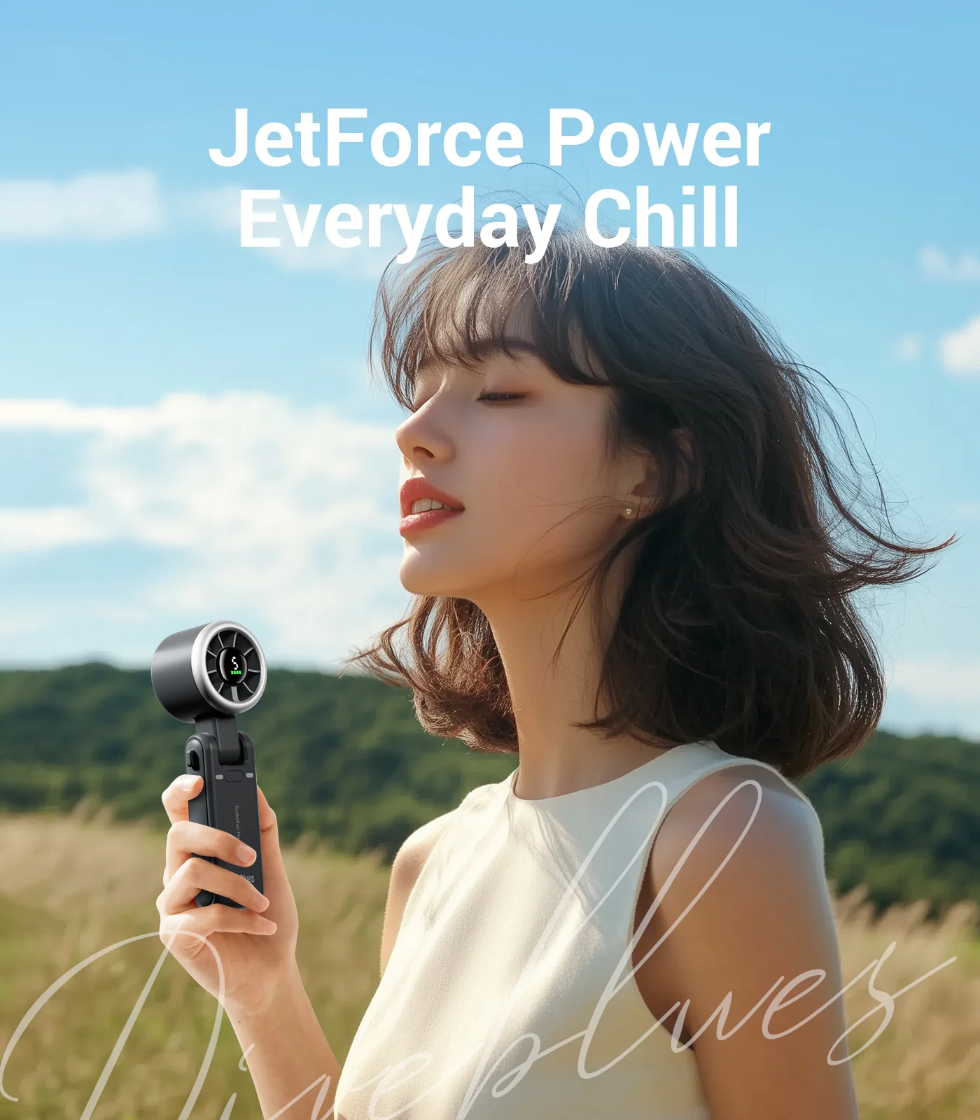 Diveblues Portable Turbo Handheld Fan N607D