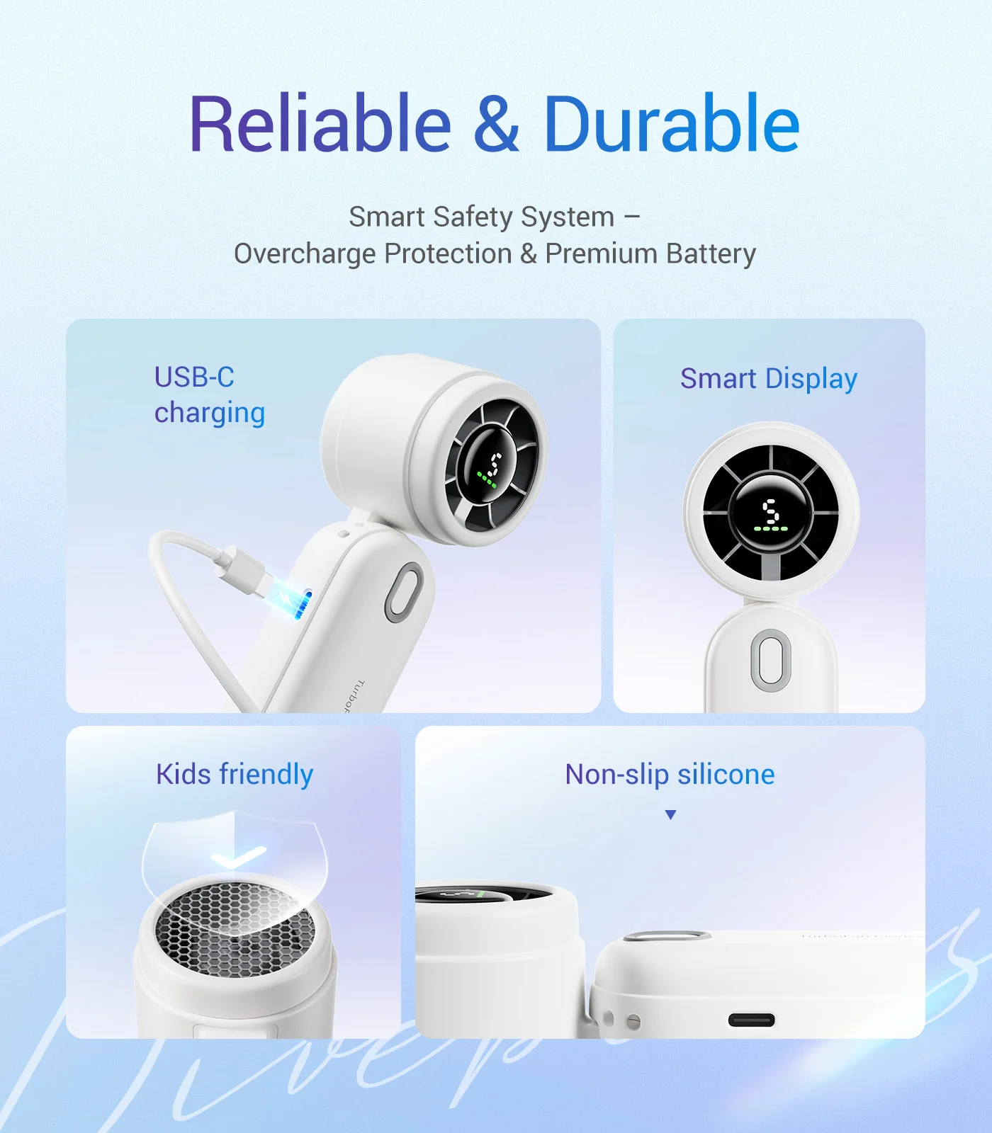 Diveblues Portable Turbo Handheld Fan D5042