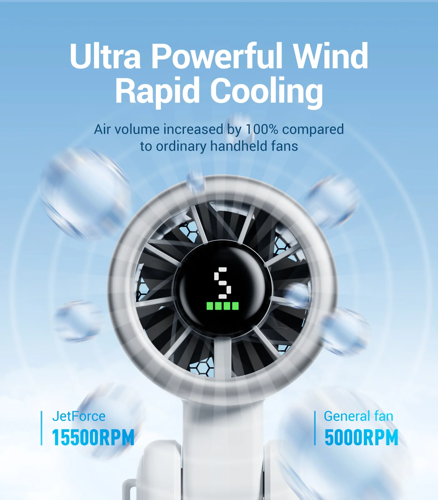 Diveblues Portable 3 IN 1 Handheld Turbo Fan